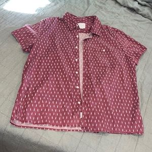 American eagle button up size XL